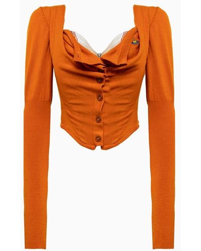 Vivienne Westwood Bea Cardi Corset - Orange