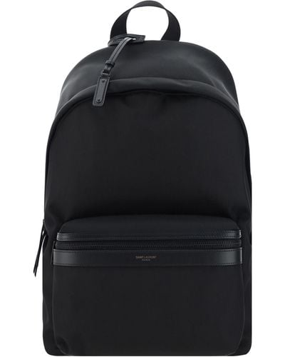 Saint Laurent Backpacks - Black