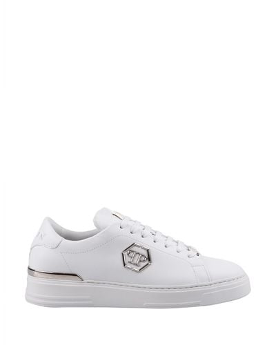 Philipp Plein Hexagon Low-Top Sneakers - White
