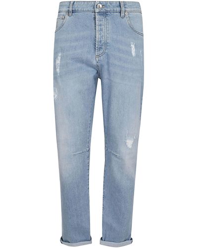 Brunello Cucinelli Denim Trousers - Blue