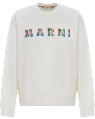 Marni Sweatshirt Made Of Cotton - White