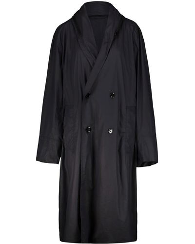 Lemaire Hooded Raincoat - Black