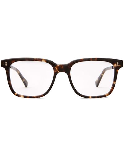 Mr. Leight Lautner C Leopard Tortoise-Antique Glasses - Black