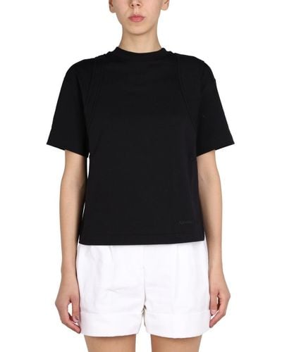 Alexander McQueen Crewneck T-shirt - Black