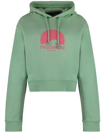 DSquared² Cotton Hoodie - Green