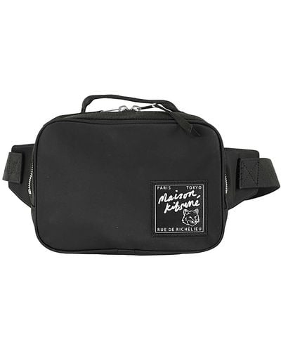 Maison Kitsuné The Traveler Bum Bag - Black