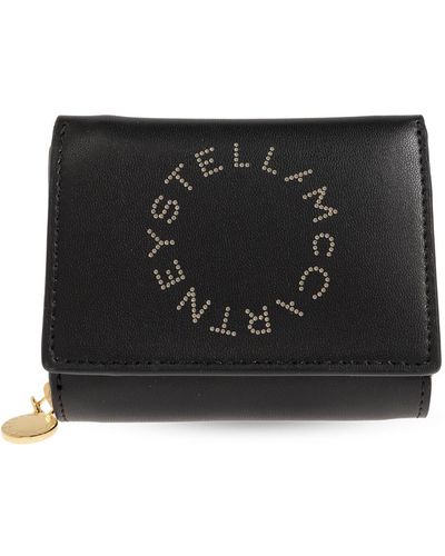 Stella McCartney Wallet With Logo - Black