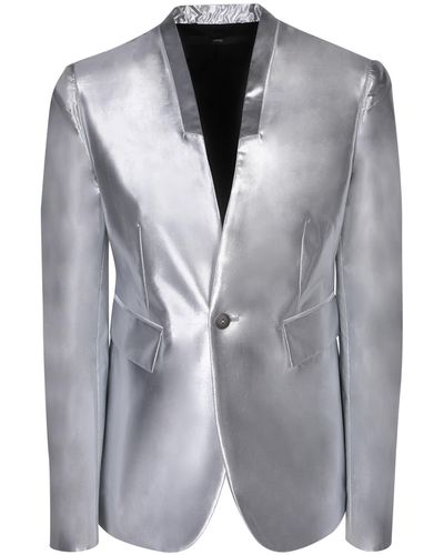 SAPIO Lurex Fabric Jacket - Grey
