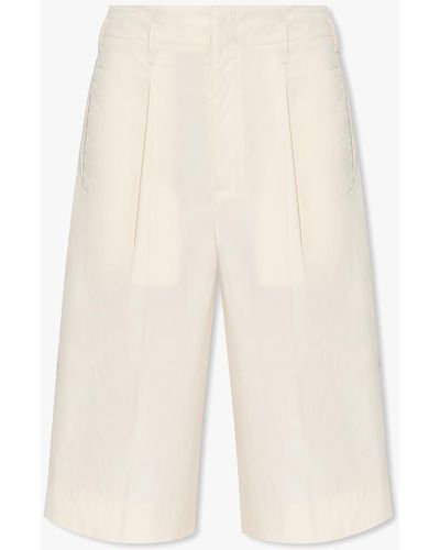Lemaire High-Waisted Shorts - White