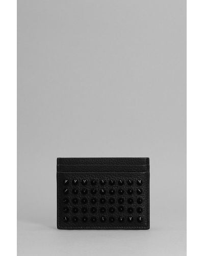 Christian Louboutin Kios Simple Card Holder - Gray