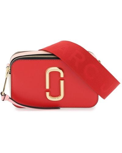 Marc Jacobs True Redsnapshot Leather Cross-body Bag