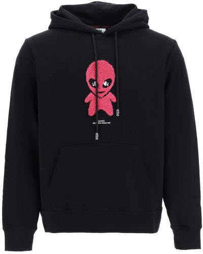 Gcds Wirdo Patch Hoodie - Black