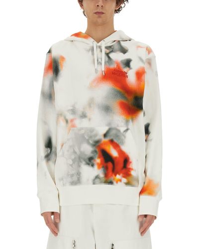 Alexander McQueen Obscured Flower Sweatshirt - Grey