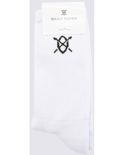 Daily Paper Cotton Blend Socks - White
