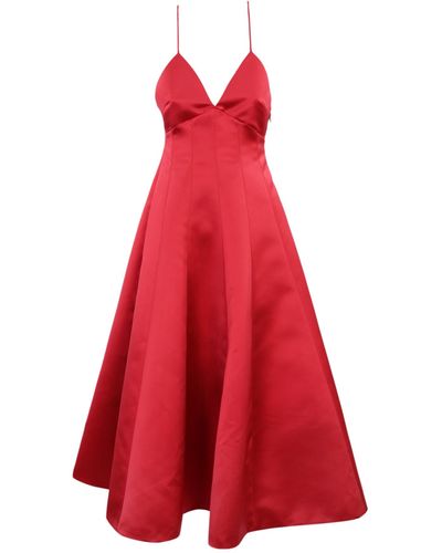 Philosophy Di Lorenzo Serafini Long Duchess Dress - Red