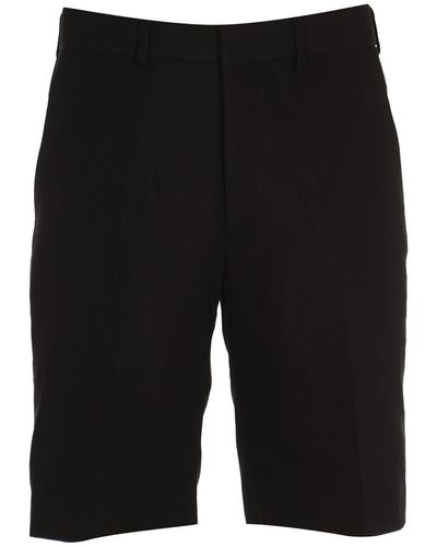 AURALEE Hard Twist Finx Linen Chino Shorts - Black