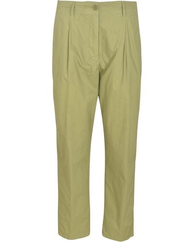 Aspesi Classic Plain Trousers - Green