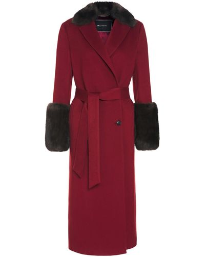 Kiton Coat Cashmere - Red