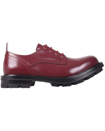 McQ Lace-up Workers - Red