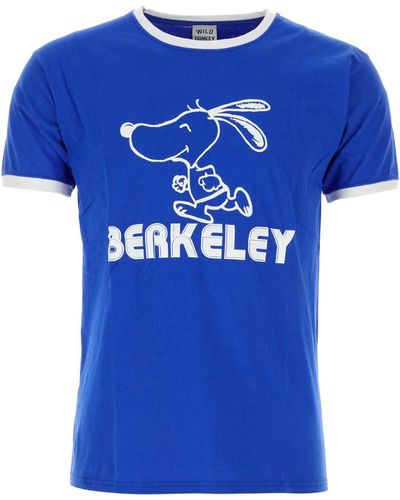 WILD DONKEY Electric Cotton T-Shirt - Blue