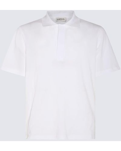 Lanvin Cotton Polo Shirt - White