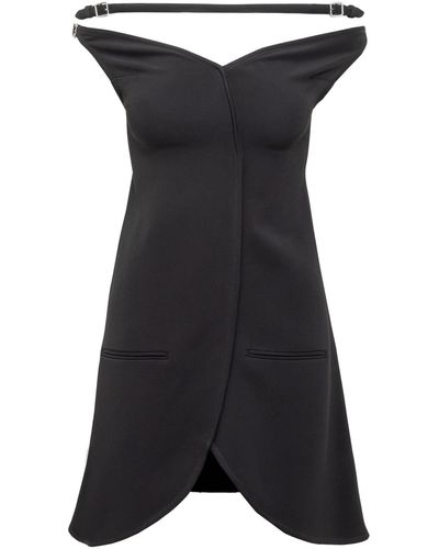 Courreges Ellipse Mini Dress - Black