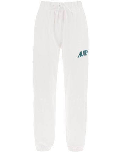 Autry Sweatpants With Logo Print - White
