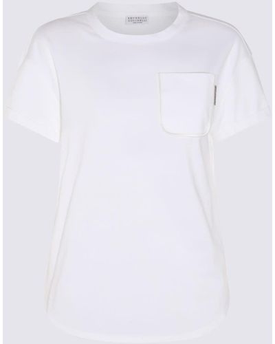 Brunello Cucinelli Cotton T-Shirt - White