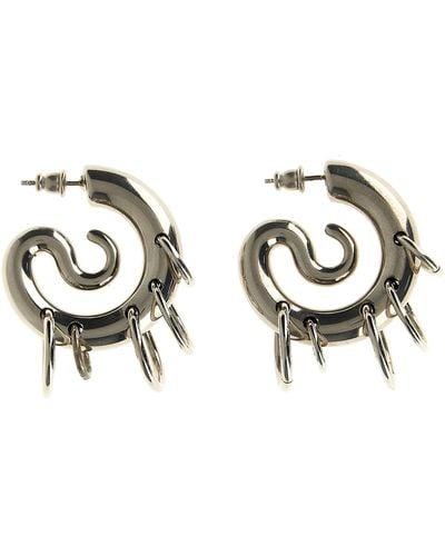 Panconesi Pierced Serpent Earrings - Metallic