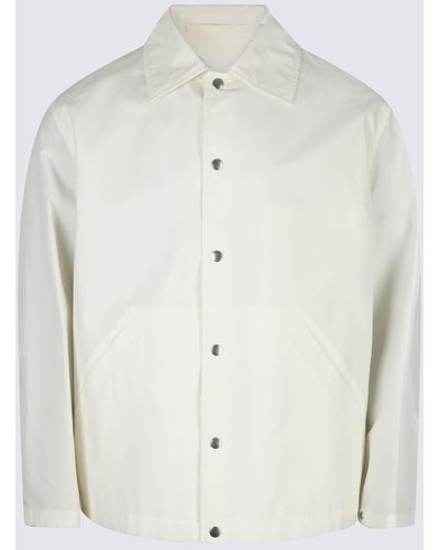 Jil Sander Cotton Casual Jacket - White