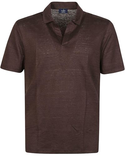 Barba Napoli Short Sleeve Polo Shirt - Brown
