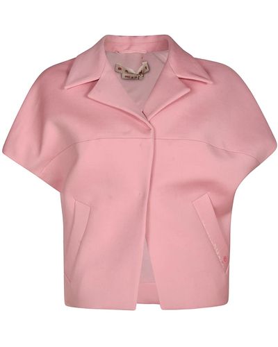 Marni Cropped Jacket - Pink