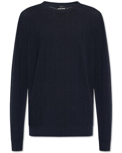 Giorgio Armani Wool Sweater - Blue