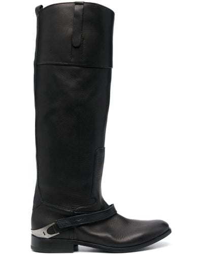 Golden Goose Charlie Leather Boots - Black