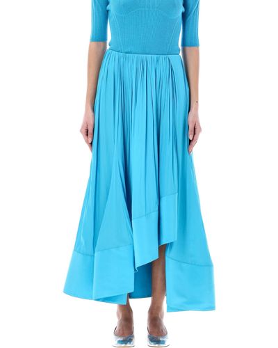 Lanvin Draped Midi Skirt - Blue