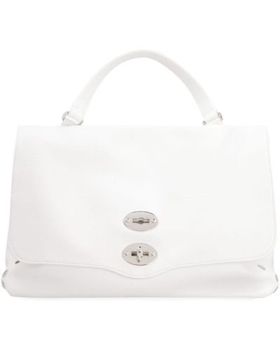 Zanellato Postina M Leather Handbag - White