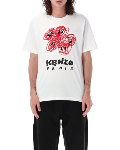 KENZO Drawn Varsity Classic T-Shirt - White