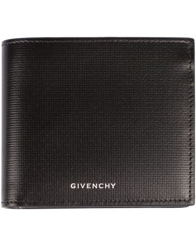 Givenchy Classique 4G Leather Flap-Over Wallet - Black