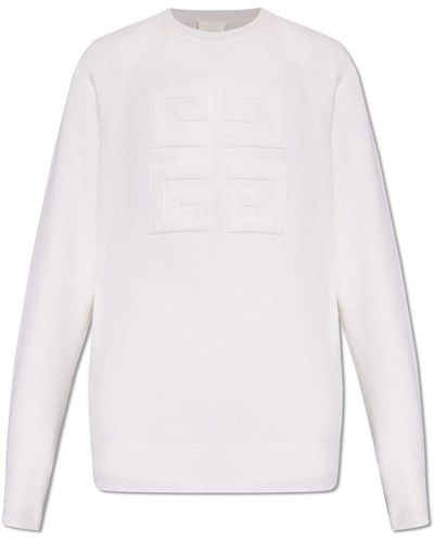 Givenchy 4g Emblem Knit Jumper - White