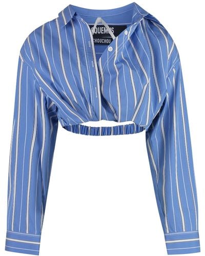 Jacquemus Bahia Courte Cotton Shirt - Blue