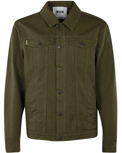 MSGM Classic Buttoned Jacket - Green