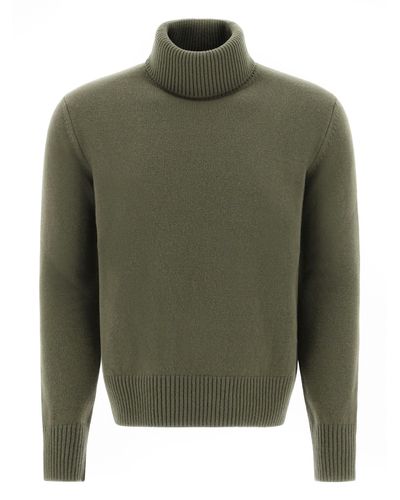 Herno Resort Sweater In Light Infinity Wool - Green
