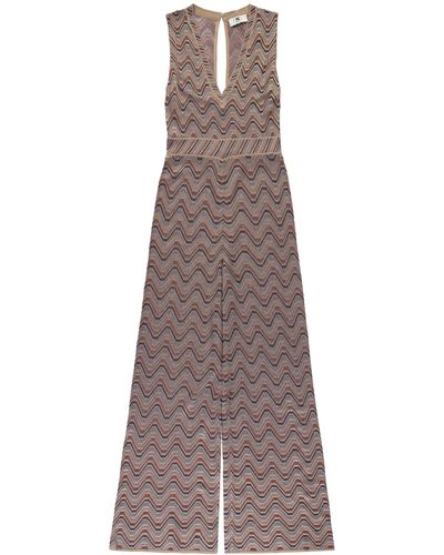 M Missoni Viscose Jumpsuit - Brown