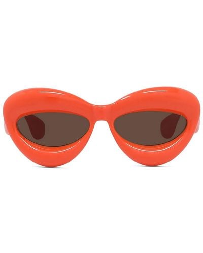 Loewe Lw40097I Inflated 42E Sunglasses - Red