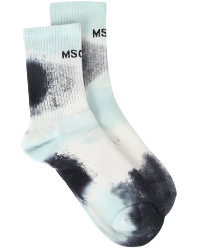 MSGM Tie-dye Print Socks - Multicolor
