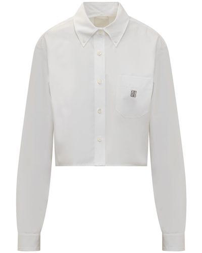 Givenchy Short Poplin Shirt - White