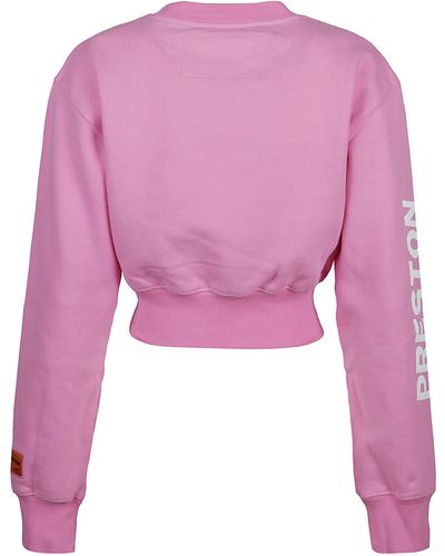 Heron Preston Preston Racing Crop Sweatshirt - Pink