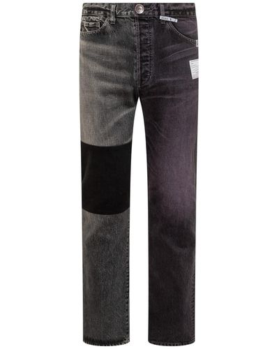 Maison Mihara Yasuhiro 2 Toned Jeans - Black