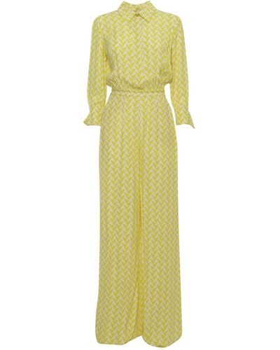 Elisabetta Franchi Long Dress - Yellow