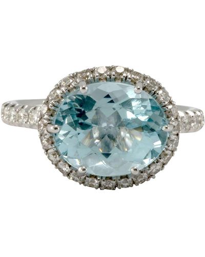 Lo Spazio Jewelry Lo Spazio Aqua Lucente Ring(h) - Blue